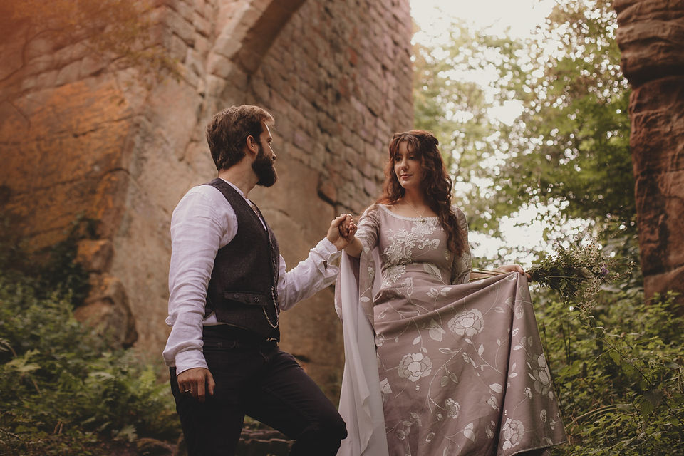 editorial, medieval inspiration, lord of the rings aesthetic, elopement in scotland, edinburgh elopement, elopement photography, fantasy wedding, edinburgh wedding photographer, fine art