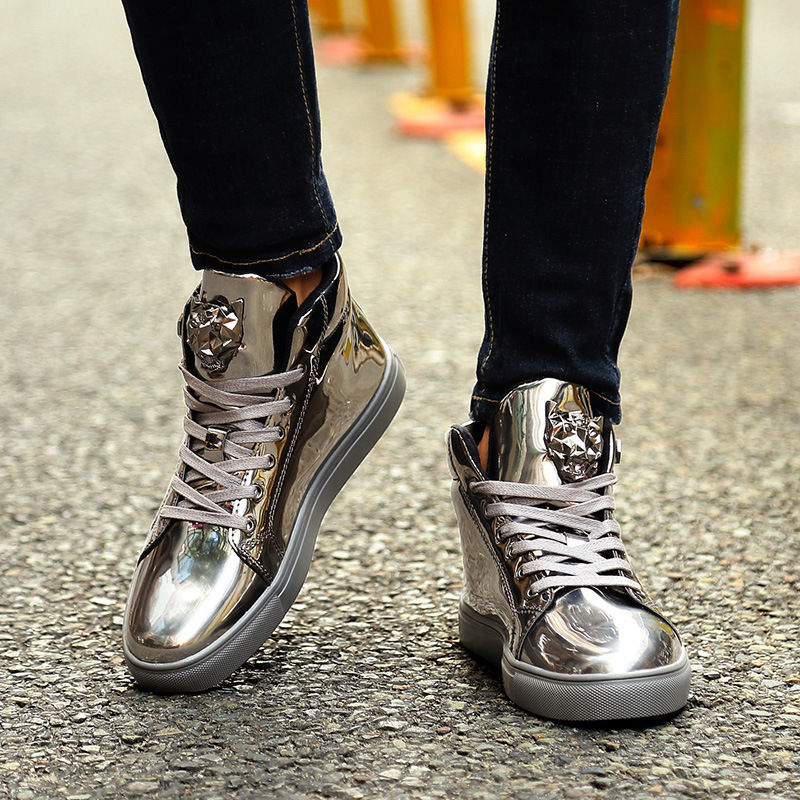Thumbnail: Autumn And Winter Men's Korean Version Of Cross-border Large Size High-top Stud