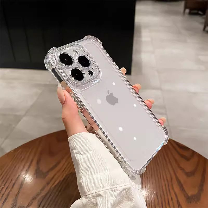 Thumbnail: Electroplated Four-corner Airbag Is Suitable For Apple 14pro Mobile Phone Case 