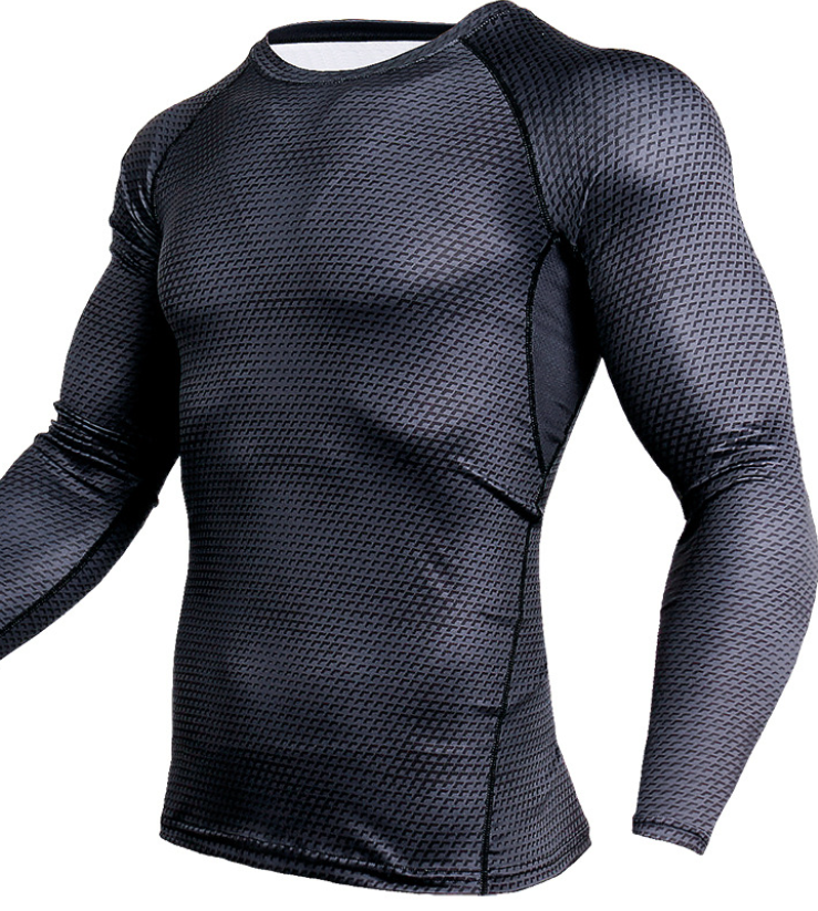 Thumbnail: Compression Shirt Men Gym Running Shirt Quick Dry Breathable Fitness