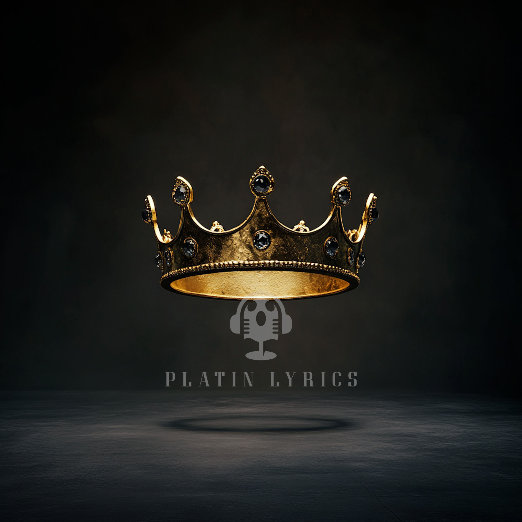 Buy ‘Floating Golden Crown’ – elegant digital artwork with royalty vibes. Ideal for album covers, posters & branding