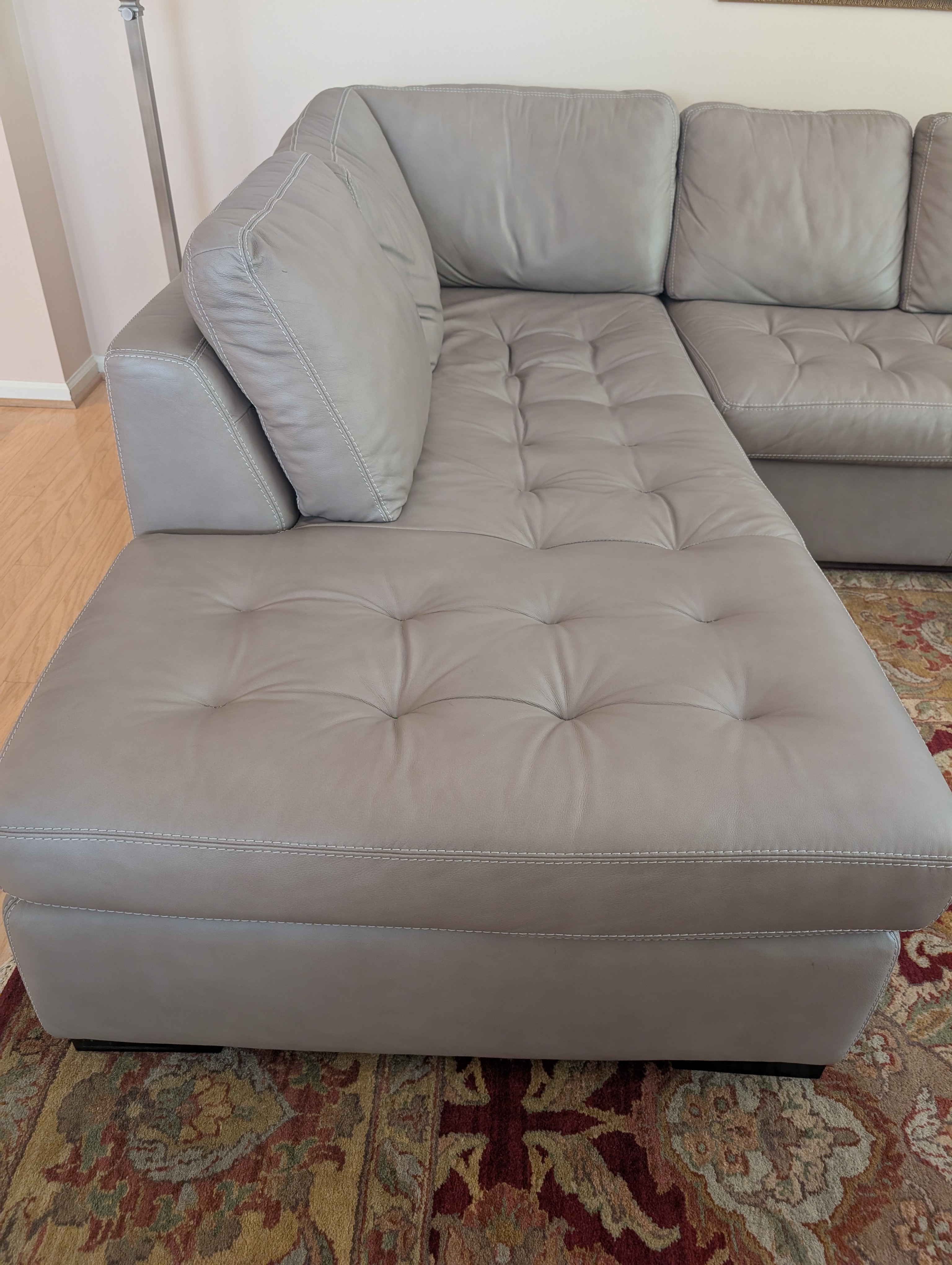 American Leather "Taupe" 2-Piece Sectional – Image 3