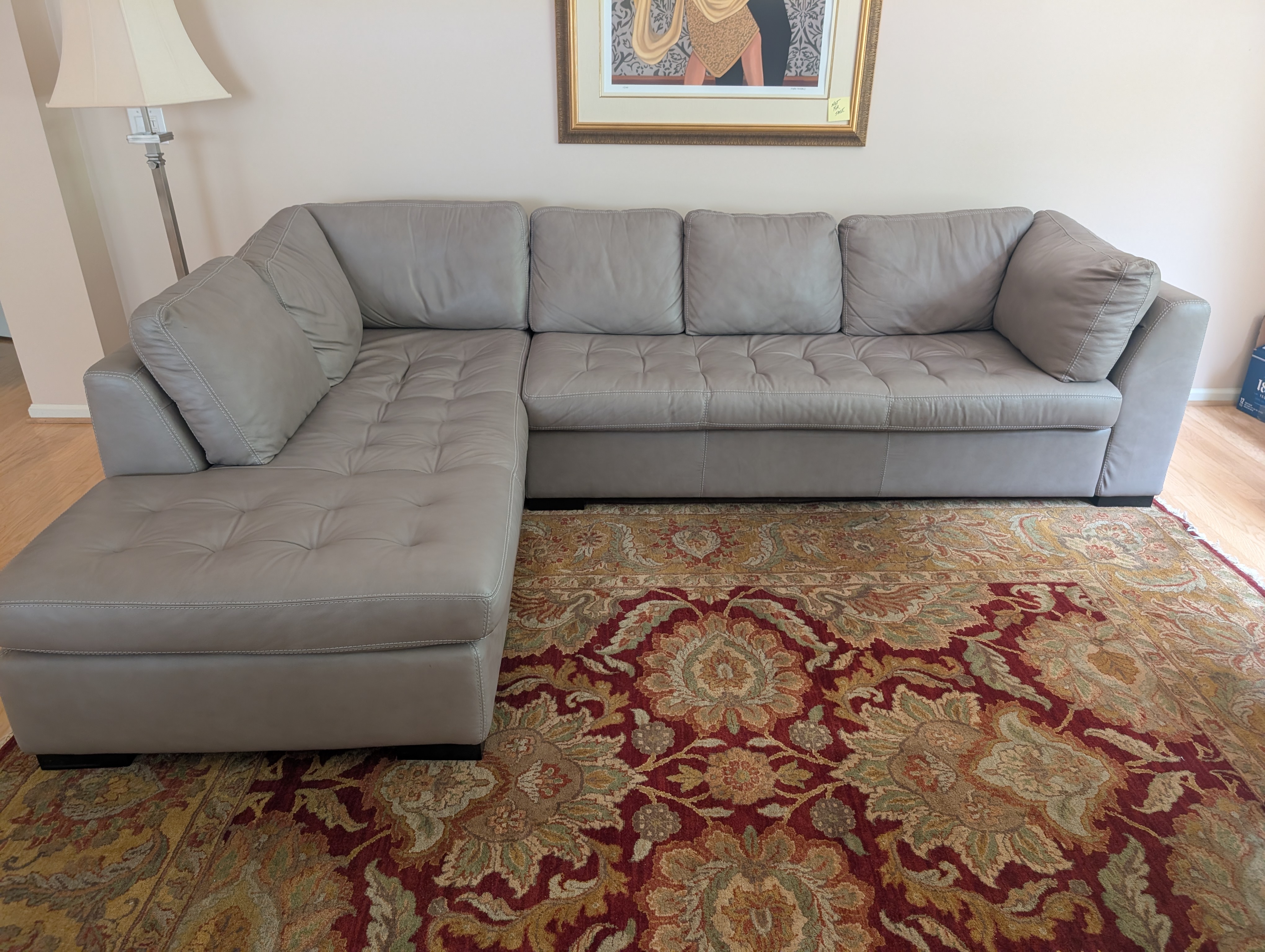 American Leather "Taupe" 2-Piece Sectional – Default Title
