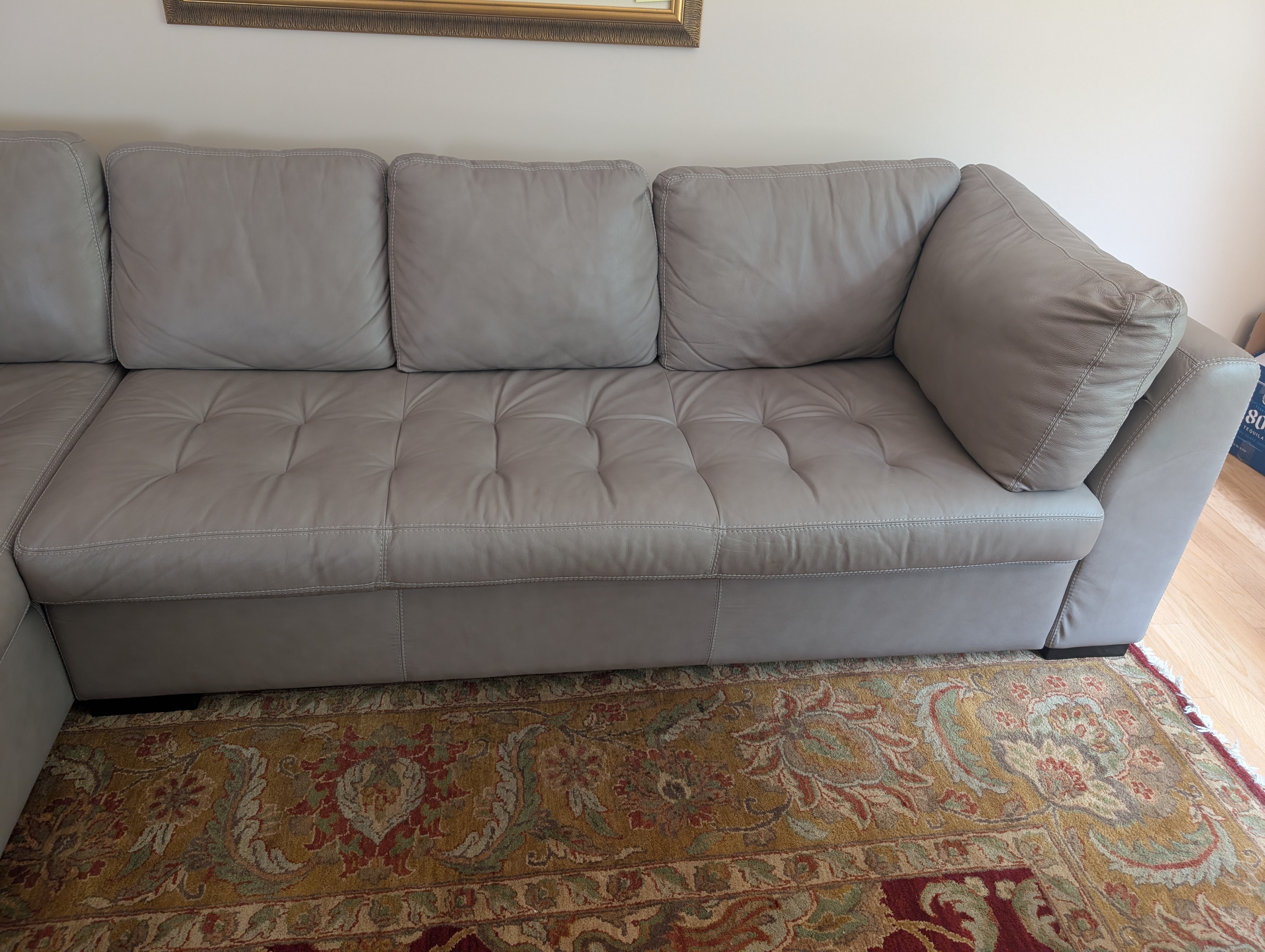 American Leather "Taupe" 2-Piece Sectional – Image 4