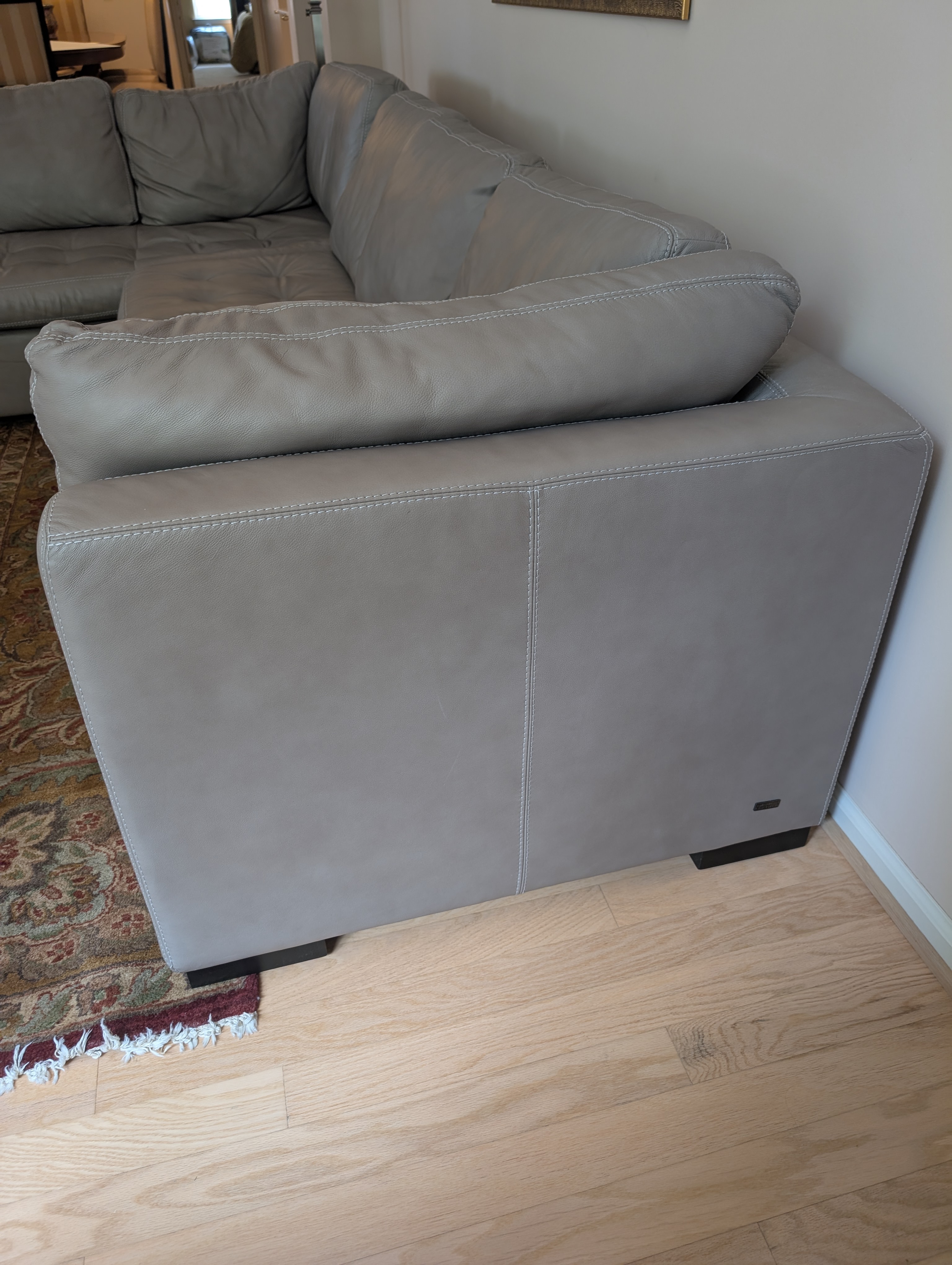 American Leather "Taupe" 2-Piece Sectional – Image 6