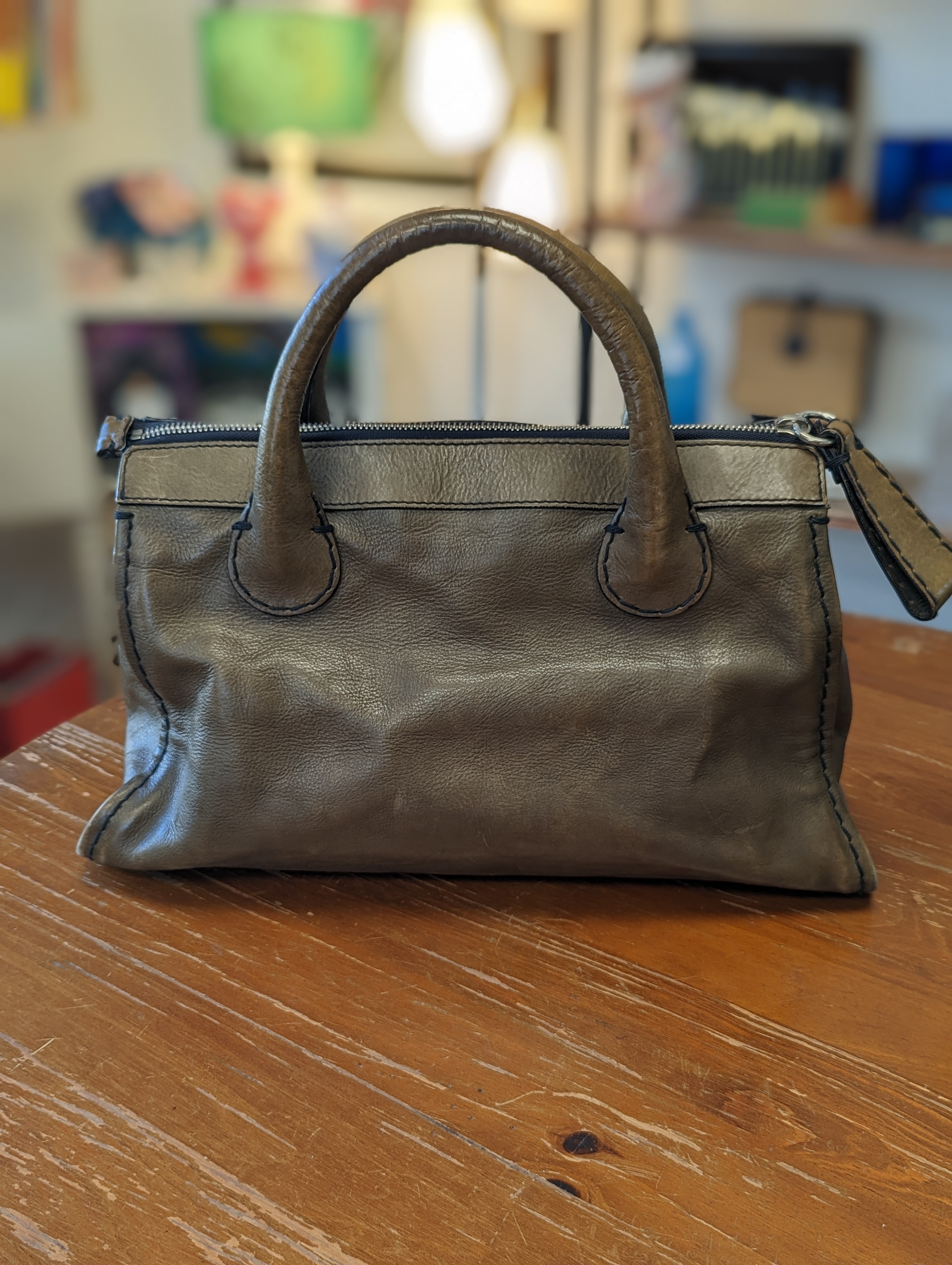CHLOÉ Edith Leather Handle Bag – Image 4