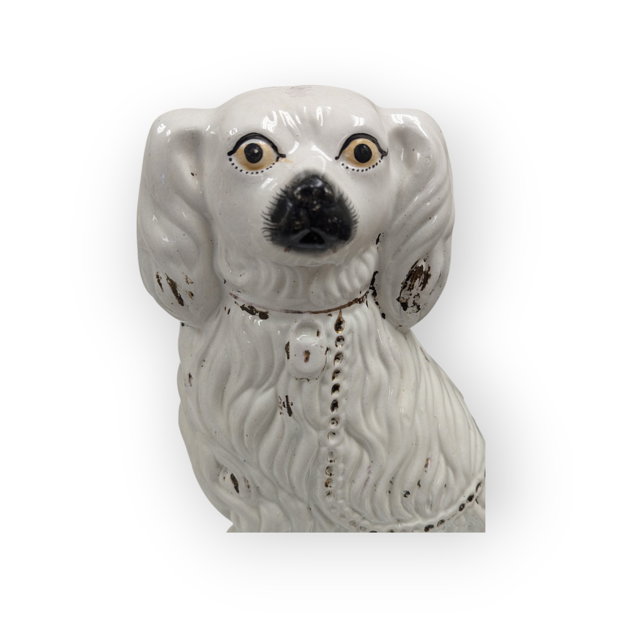 Pair of 19th Century Large Staffordshire Spaniels – Image 4