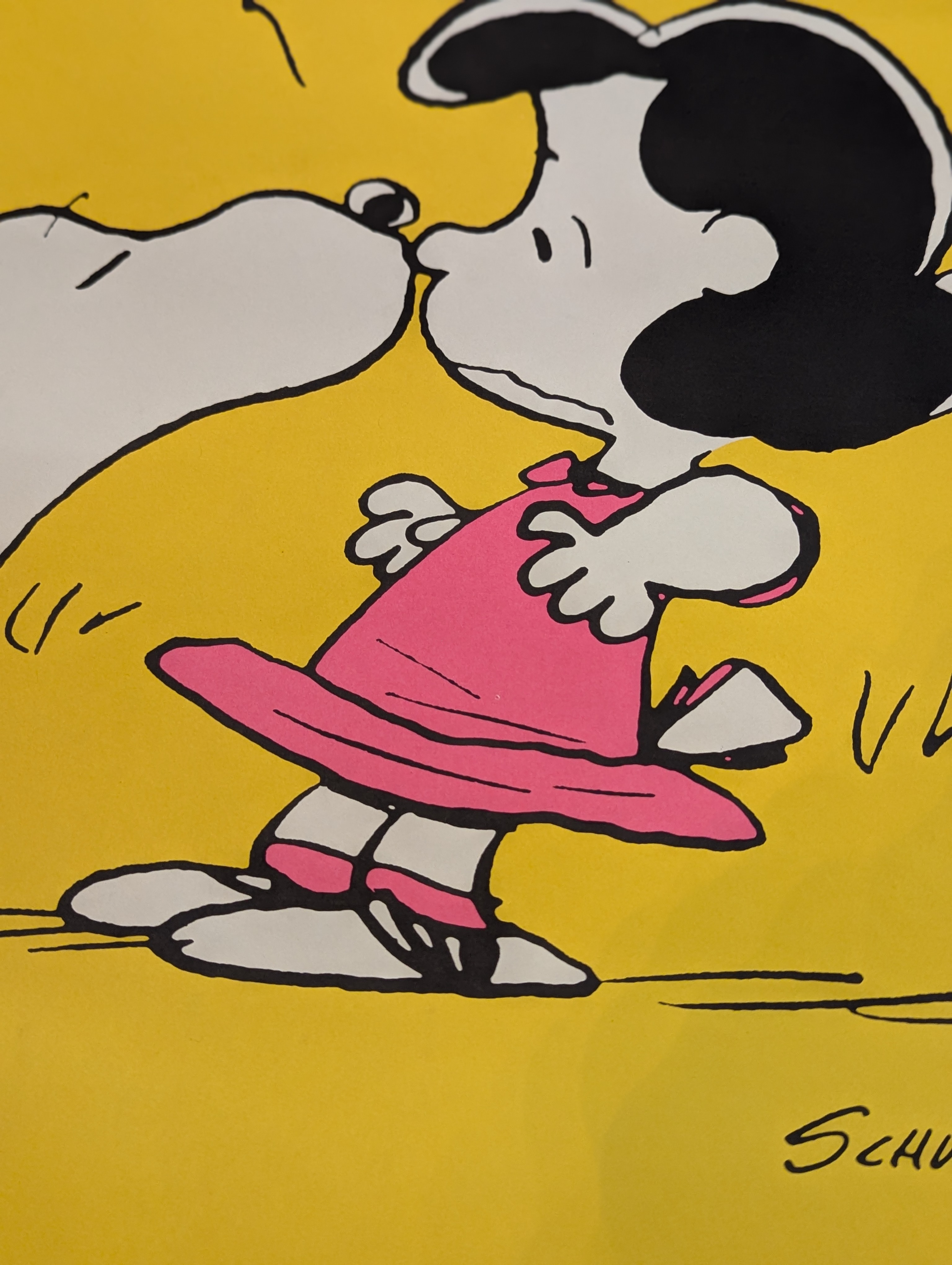 RARE Advertising Poster Snoopy & Lucy