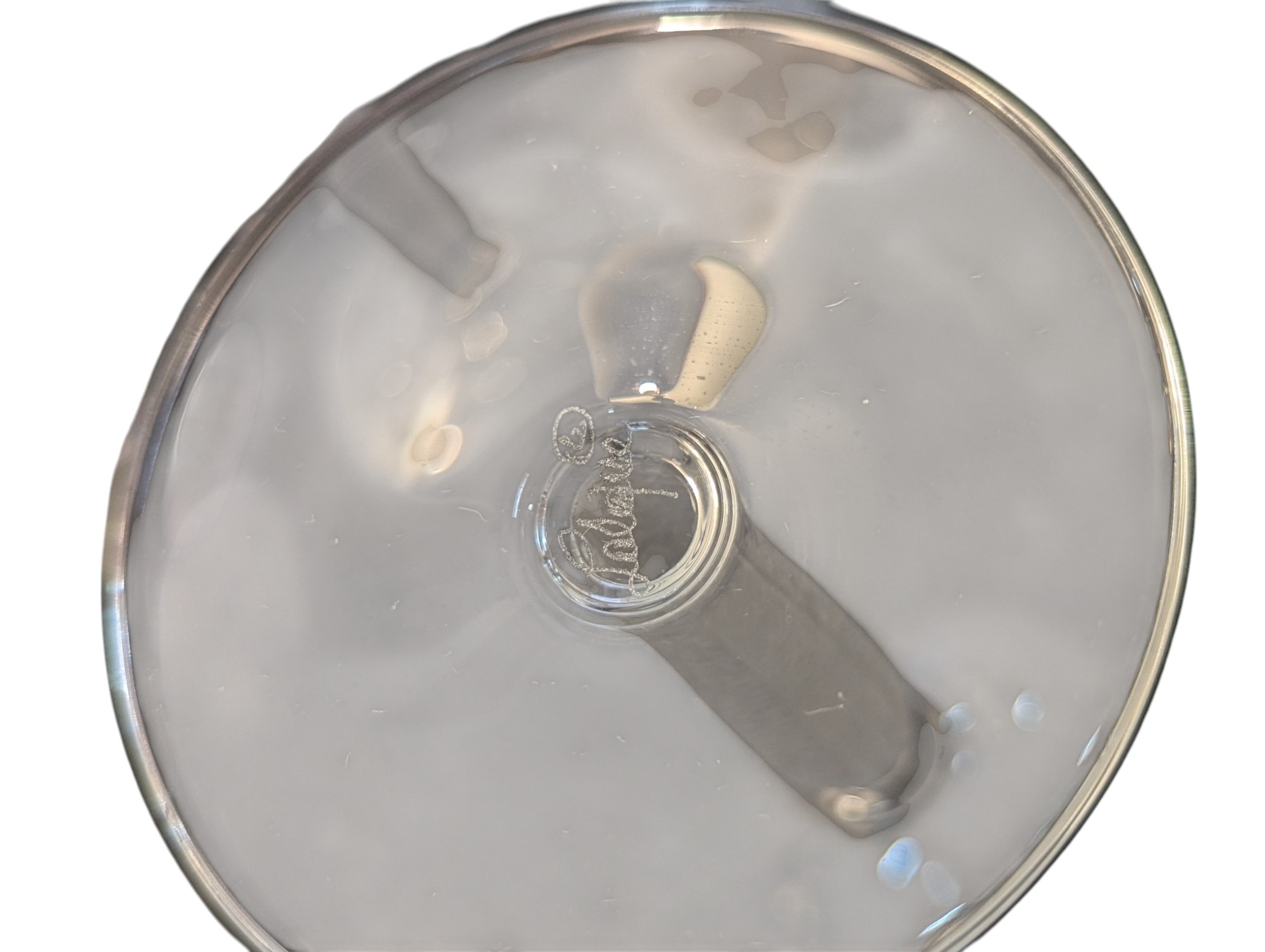 Set of 10 Lalique French Crystal Wine Glasses - Louvre – Image 6