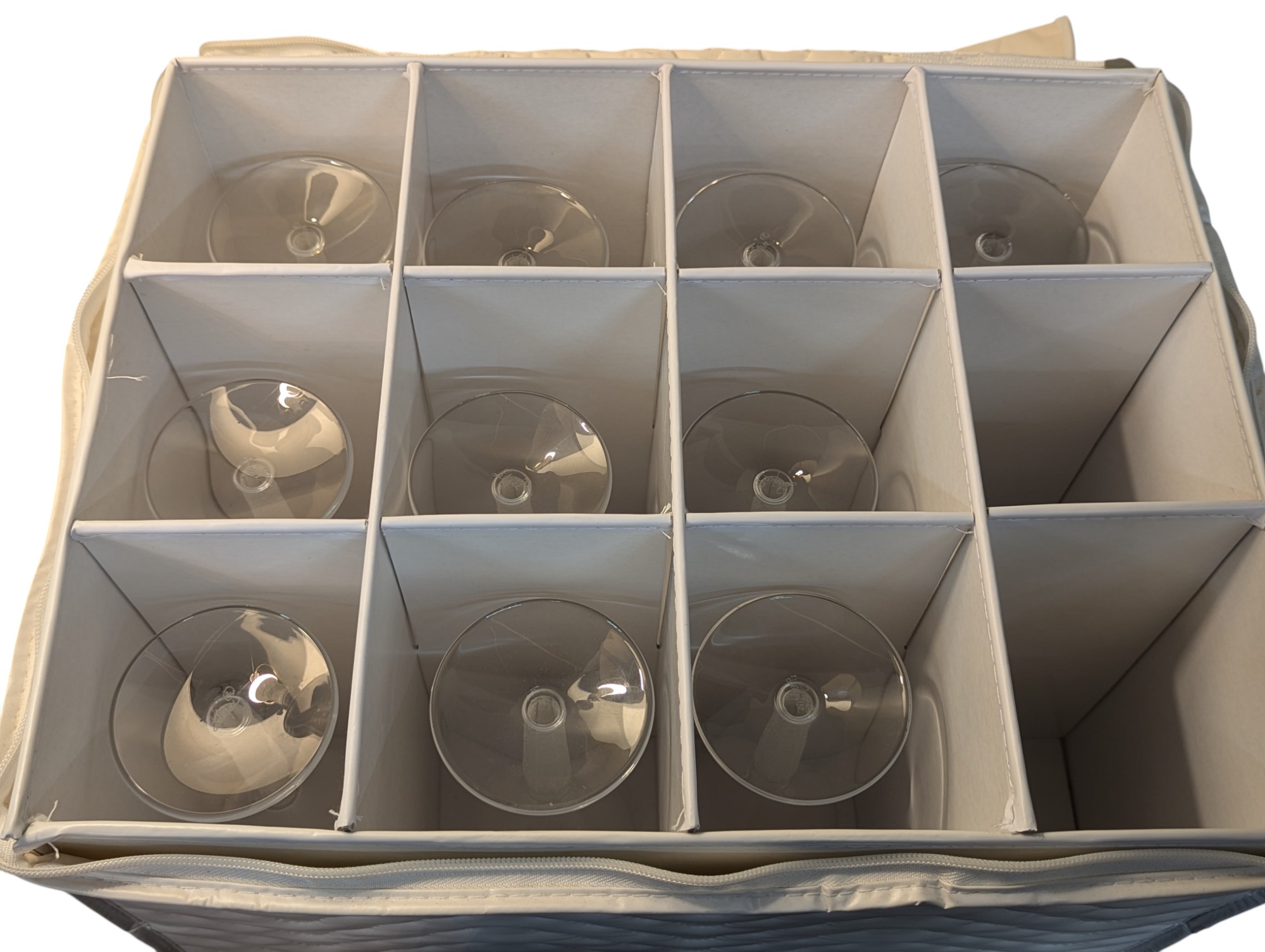 Set of 10 Lalique French Crystal Wine Glasses - Louvre – Image 7