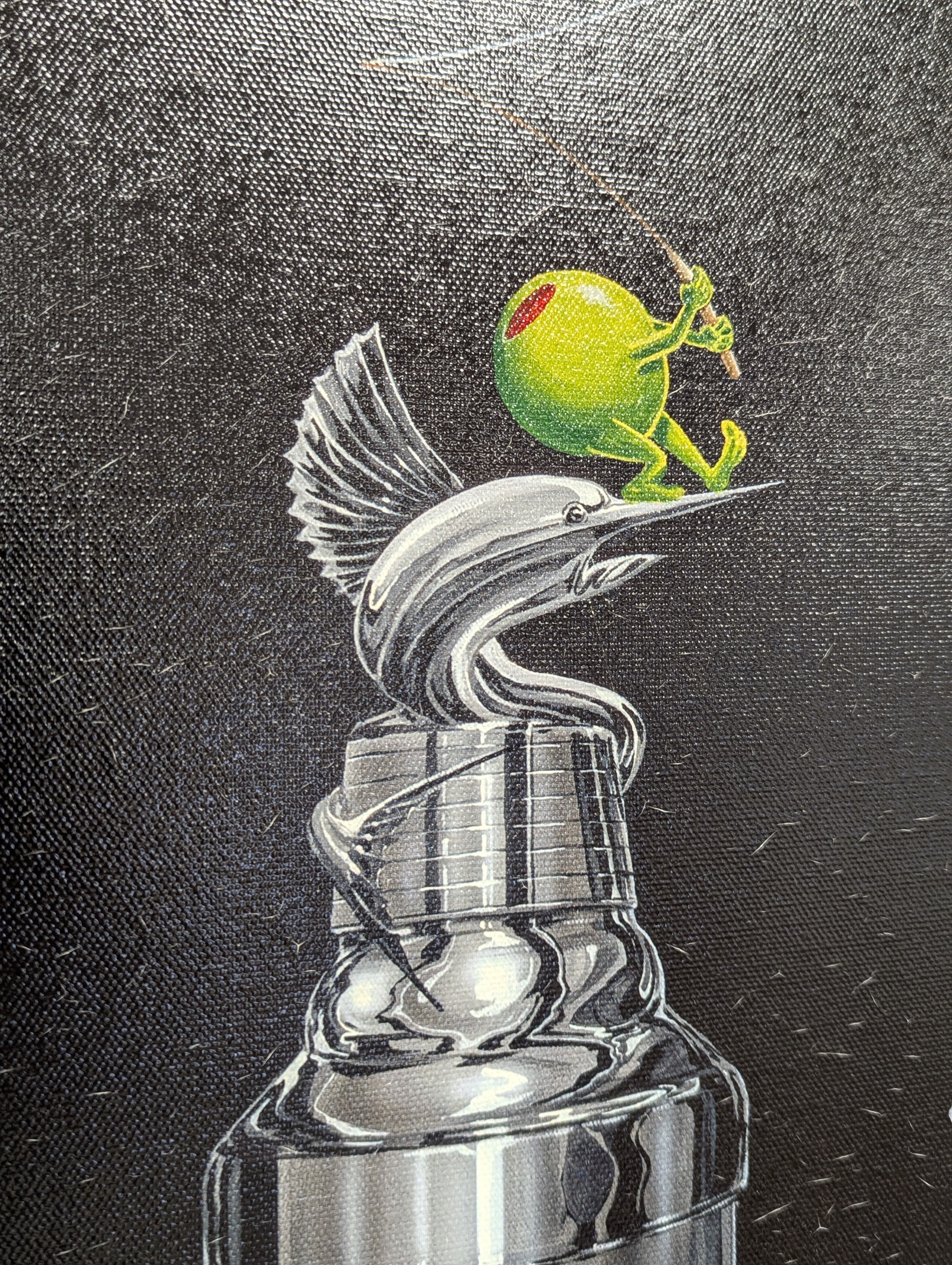Michael Godard "MARLIN MARTINI" Limited Edition Giclée on Canvas – Image 3
