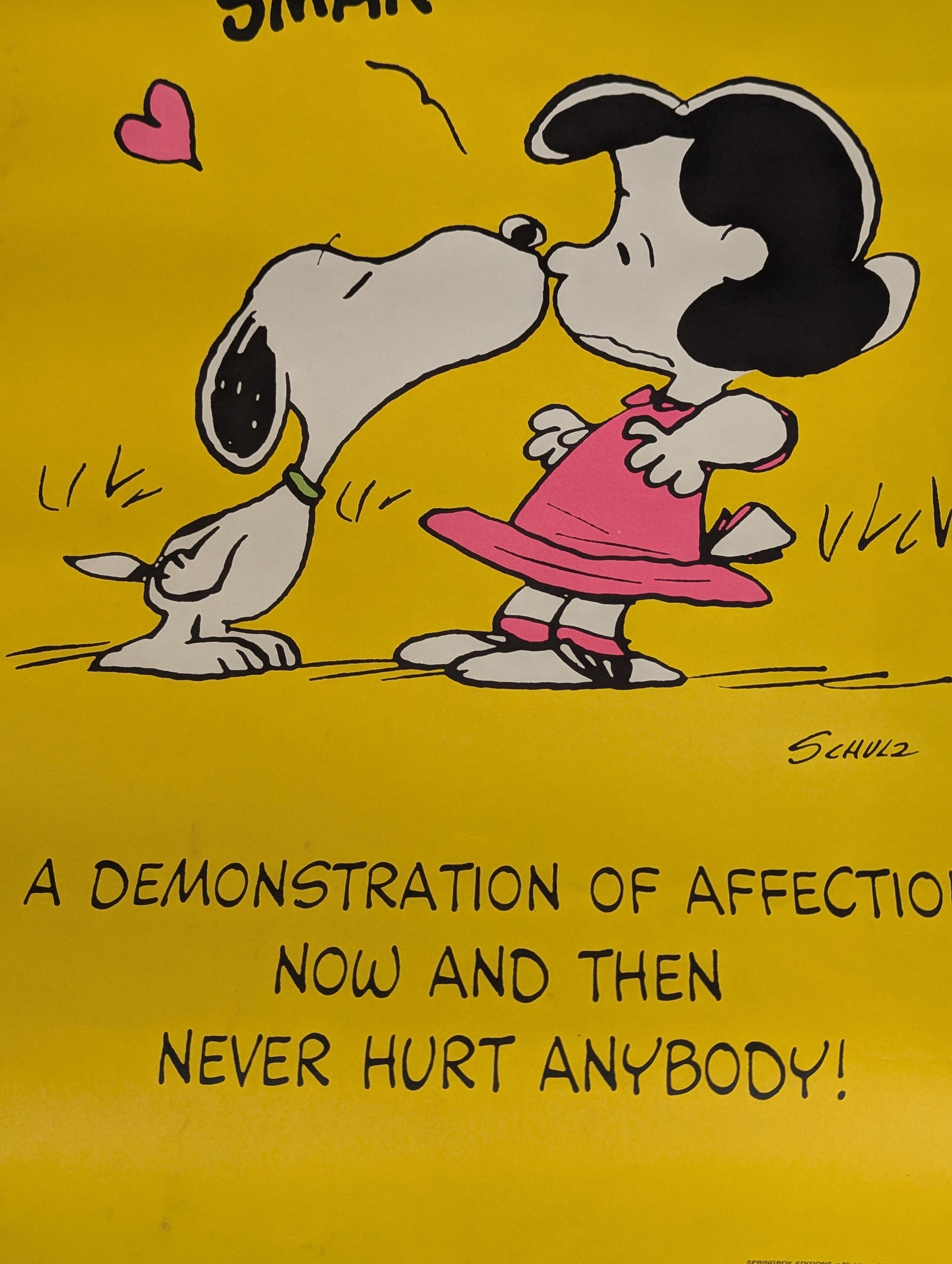 RARE Advertising Poster Snoopy & Lucy – Image 3