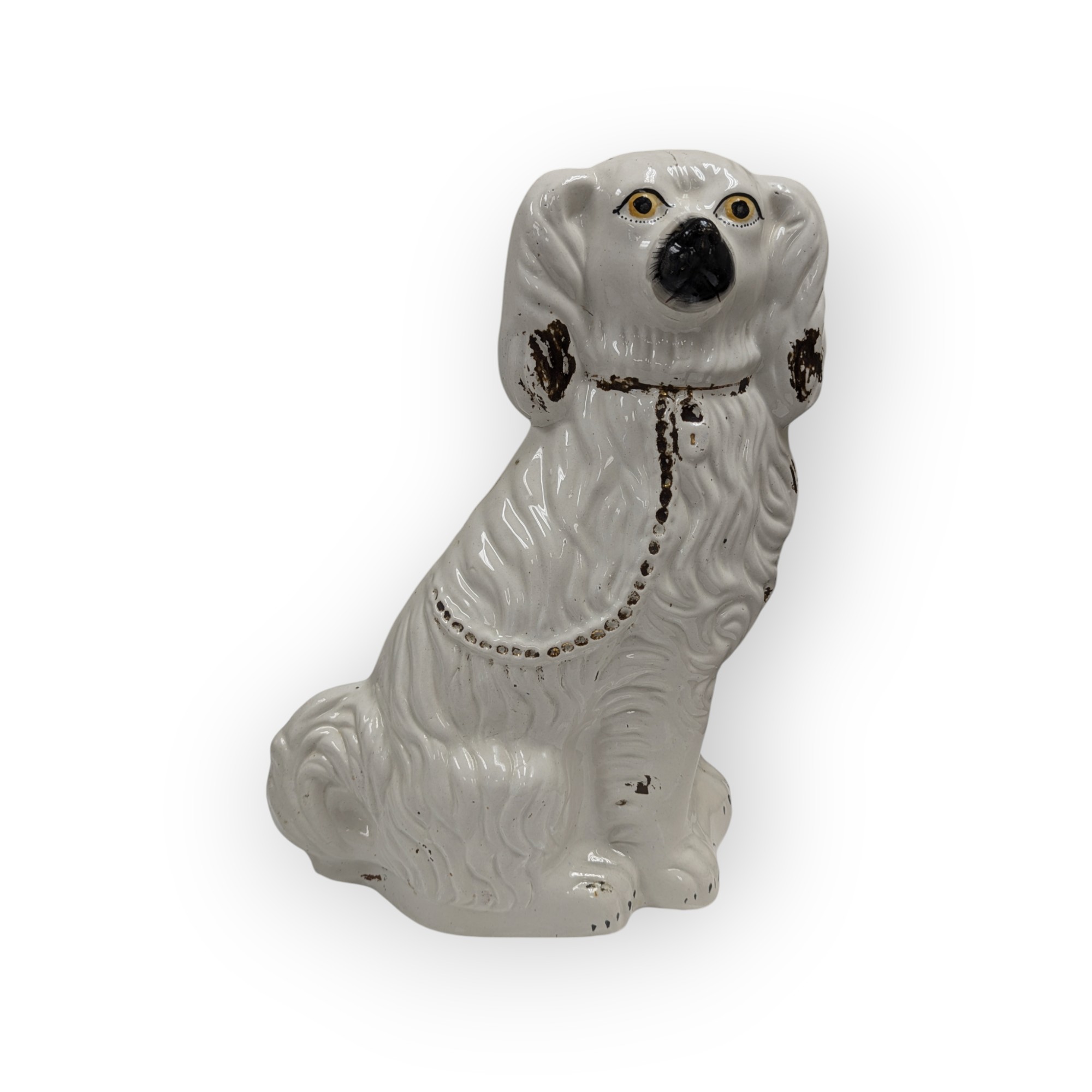 Pair of 19th Century Large Staffordshire Spaniels – Image 3
