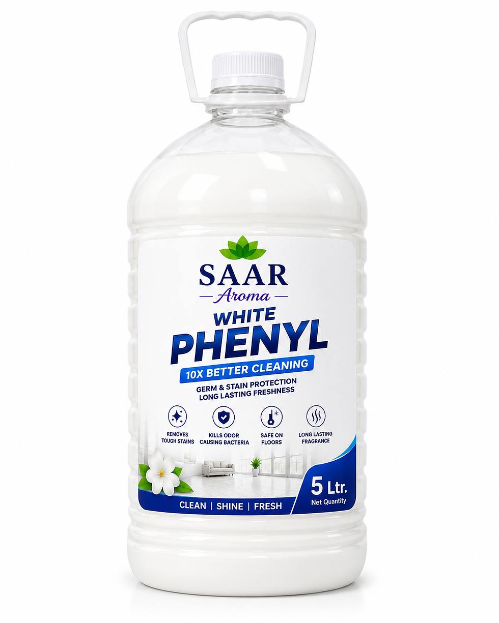 Saar White Phenyl household cleaning products 5 liter jug