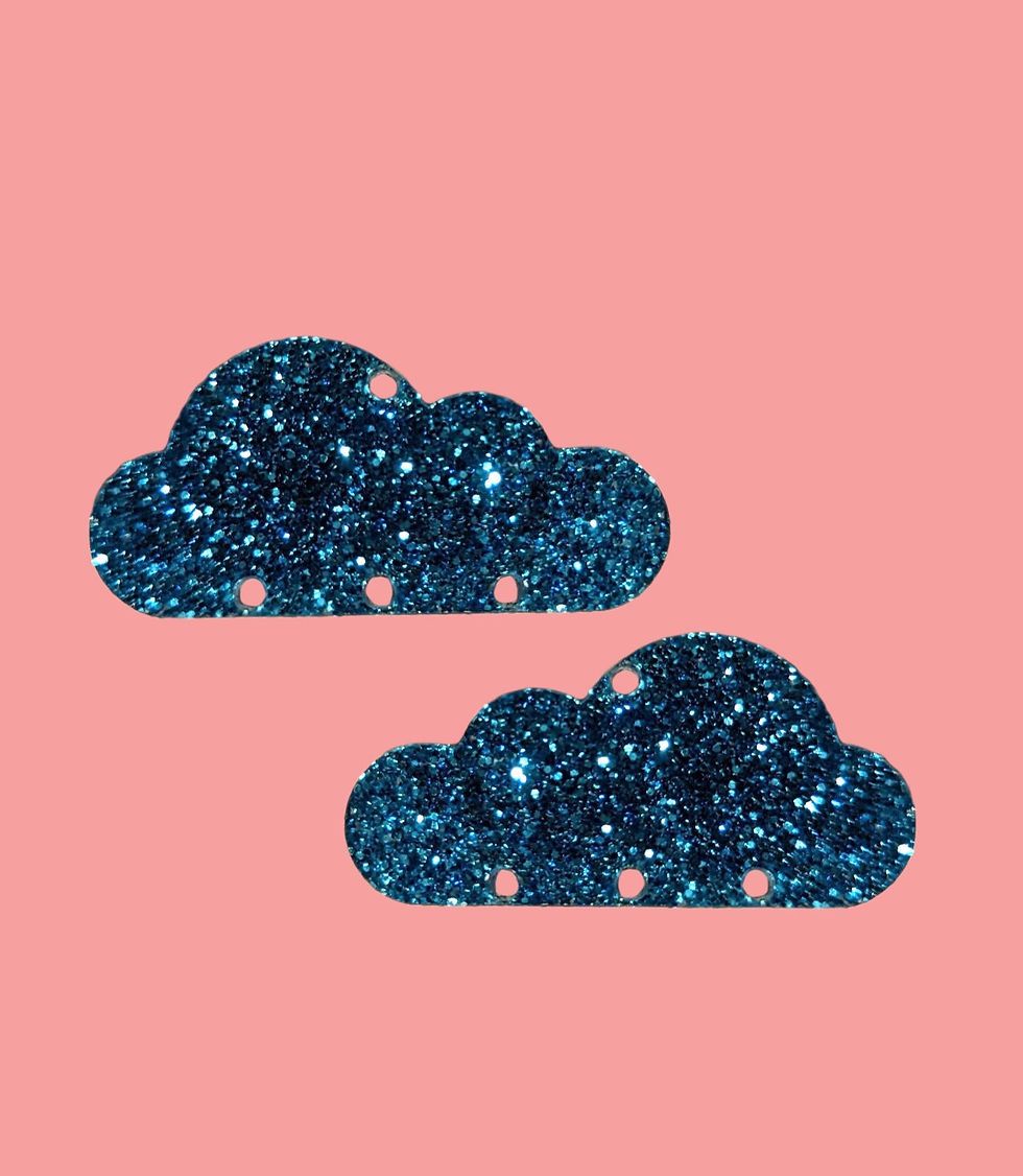 Thumbnail: Earring Blanks Clouds Pack of 8
