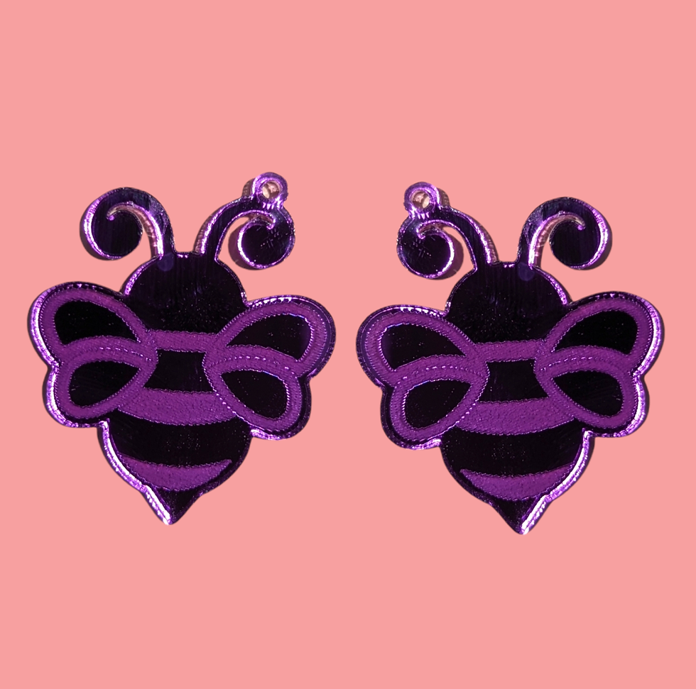 Thumbnail: Earring Blanks Bumblebee Pack of 8