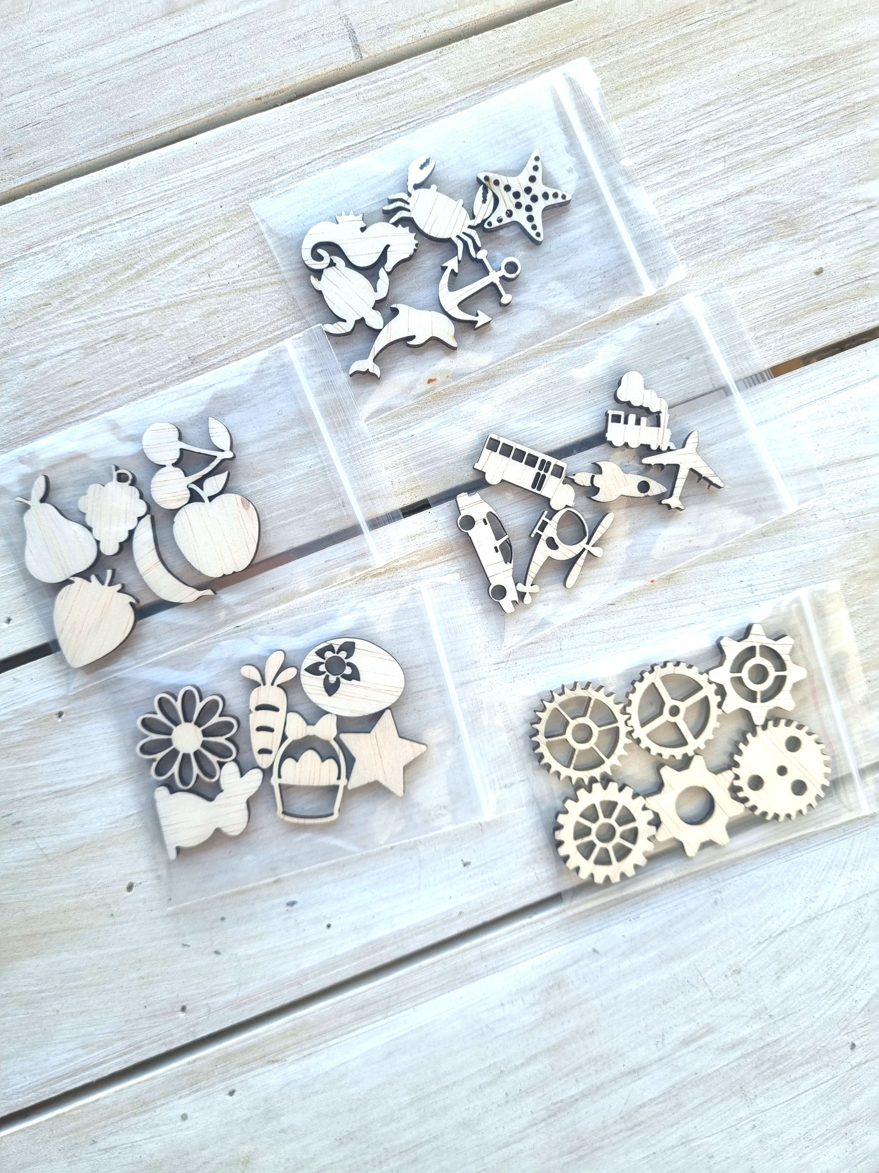 Playdoh Stamp Shapes (pack of 6)