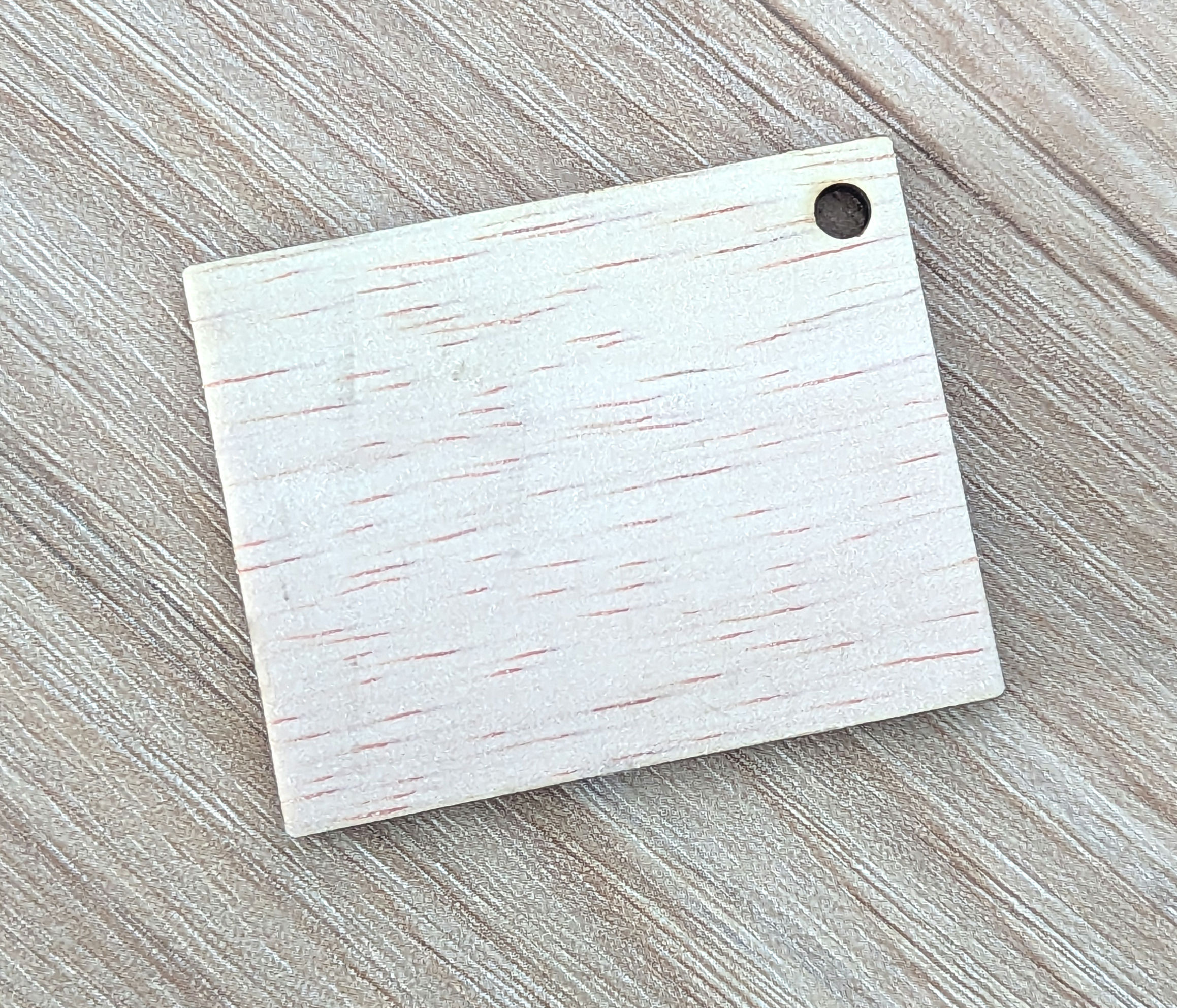 Rectangle Keyring Blank 40mm x 50mm 