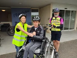 Sortie Handi VTT fauteuil Espélidou avec Istres Sport VTT