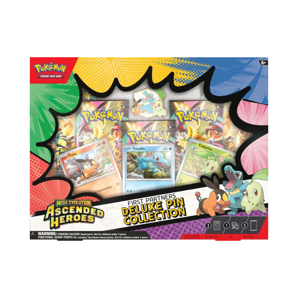 Pokemon Ascended Heroes First Partner Deluxe Pin Collection