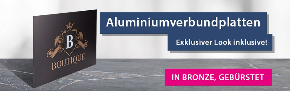 Miniaturbild: Alu-Dibond 3mm geschliffen, Butlerfinish