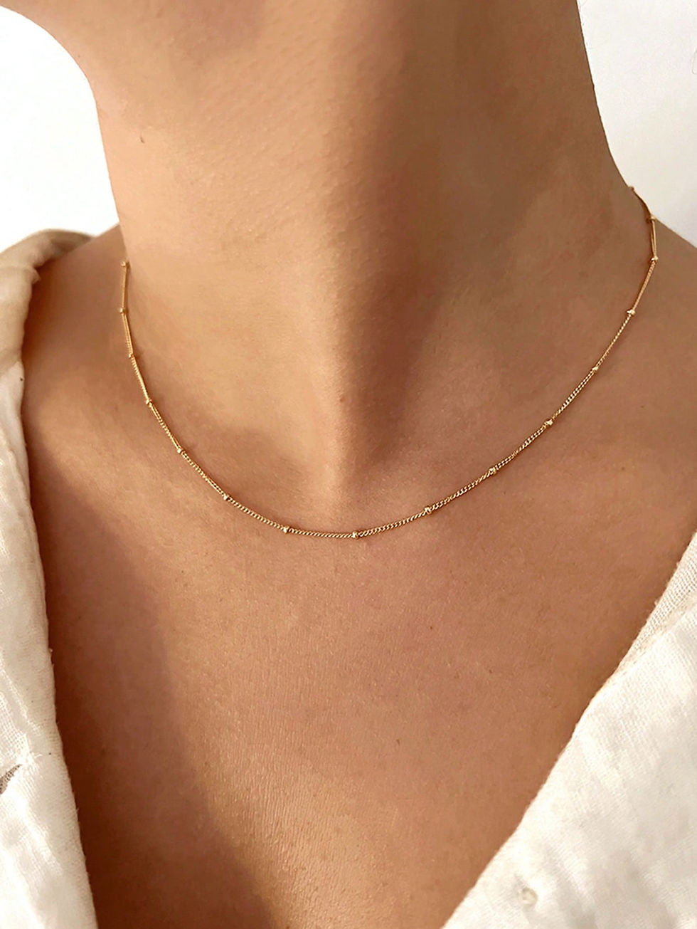 Thumbnail: Thin wire necklace 