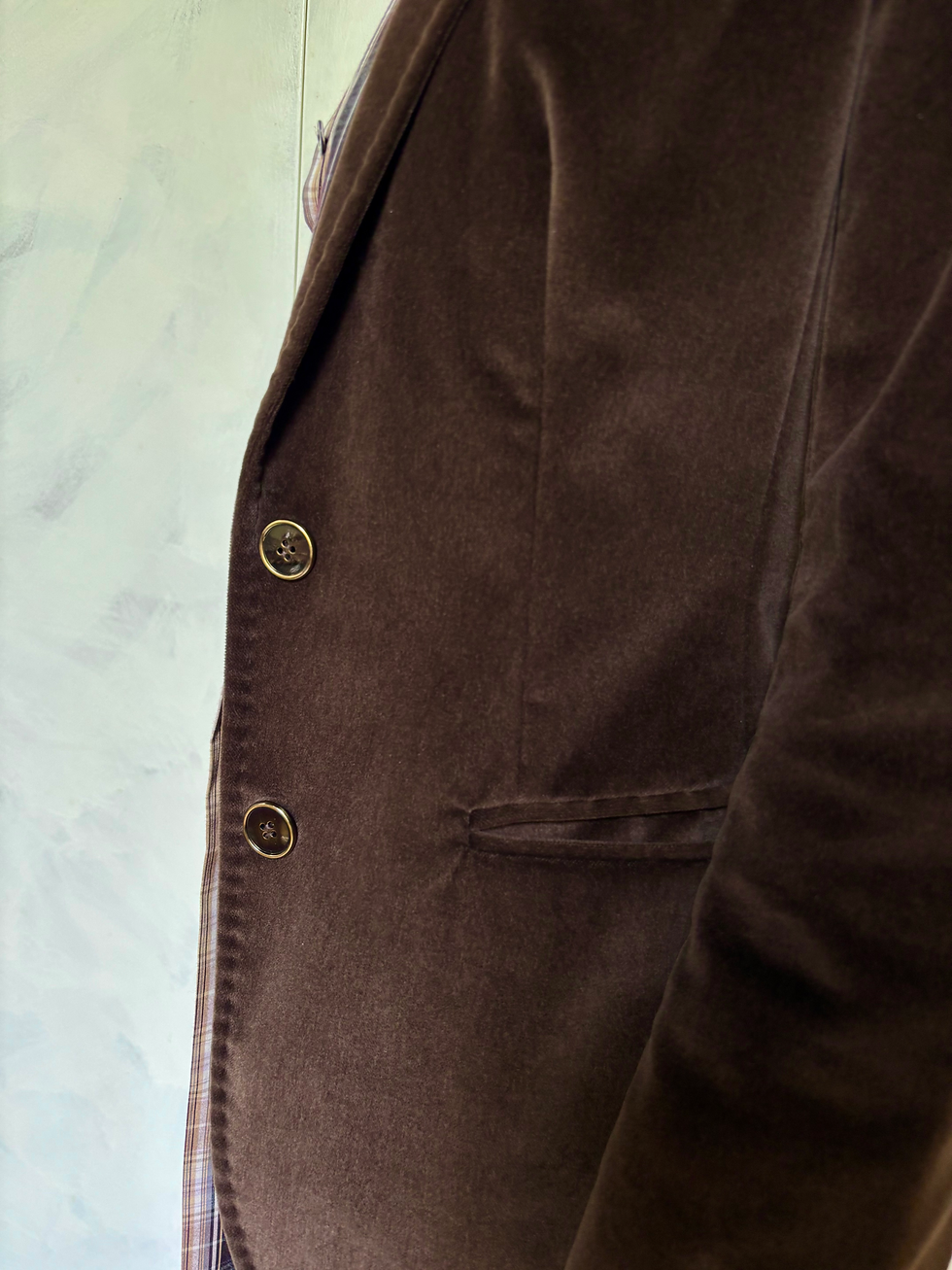 Miniatura: Velvet brown jacket DOLCE & GABBANA
