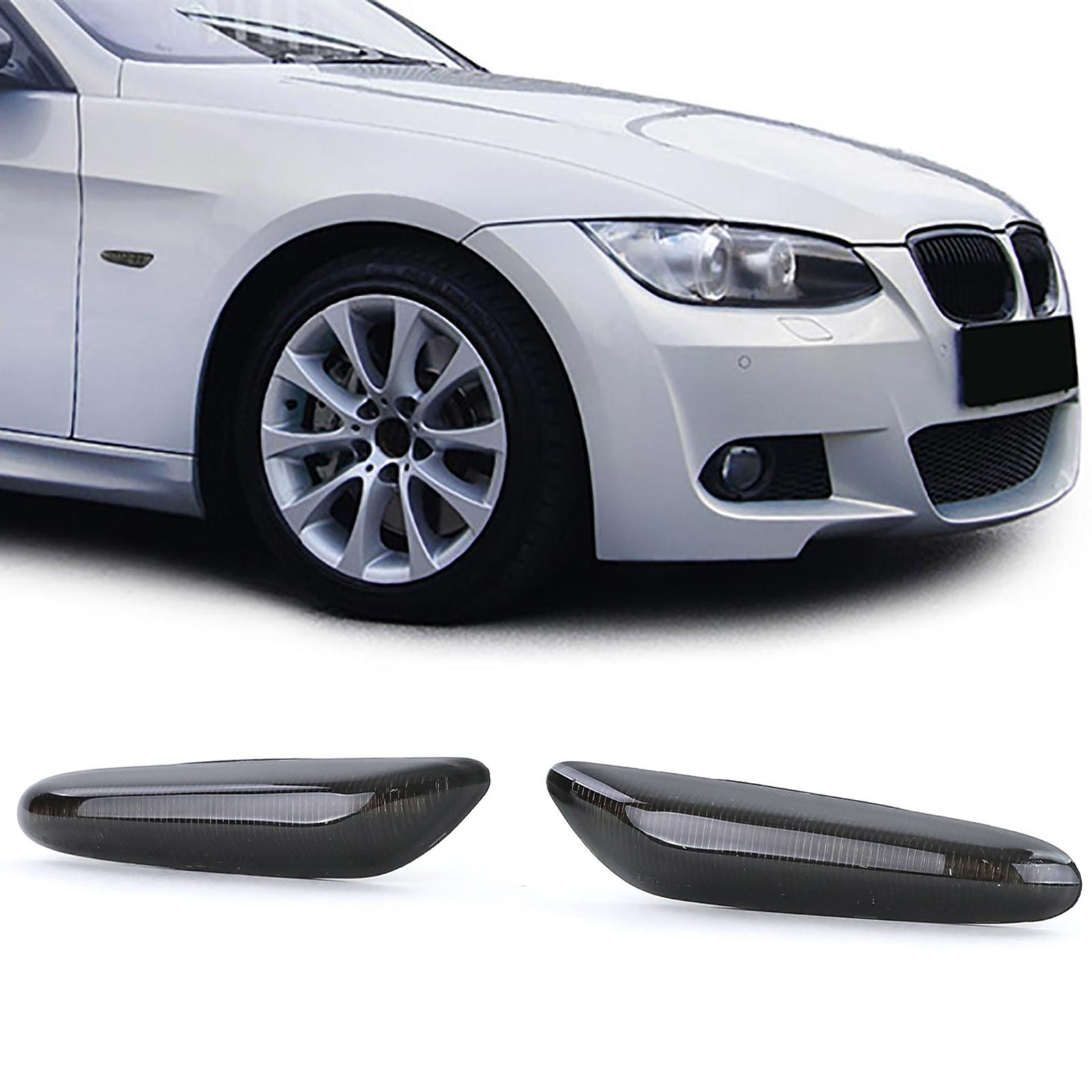 LED side indicators, black smoke BMW E46 01-05 E90 E91 E92 E93