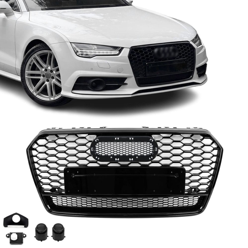 RS style grill, glossy Audi A7 C7.5 / S7 C7.5 (14-18)