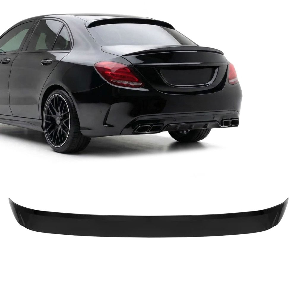 Roof spoiler Mercedes-Benz W205 (14-21) sedan, glossy black