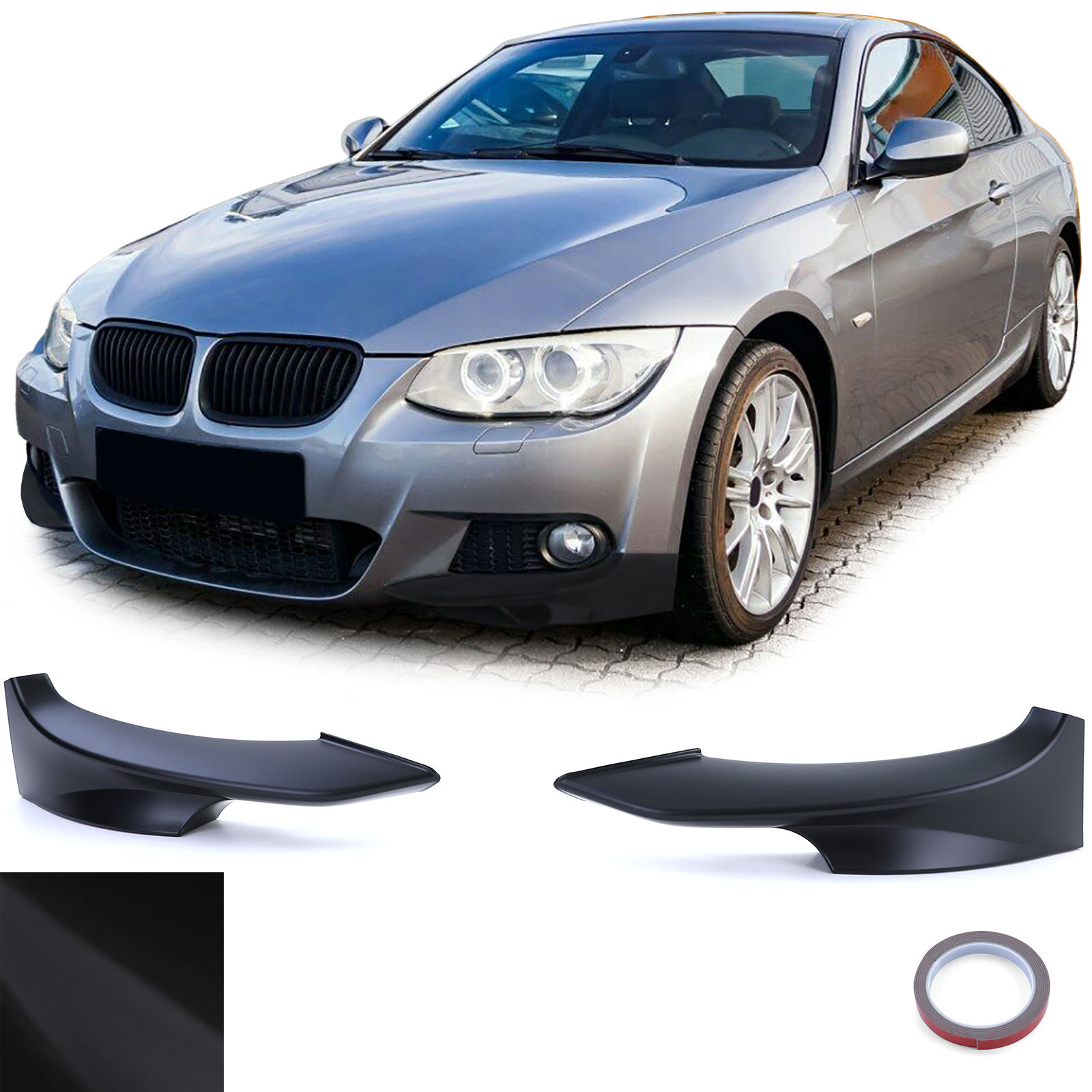 Front bumper corner splitter BMW 3-series E92 E93 10-13