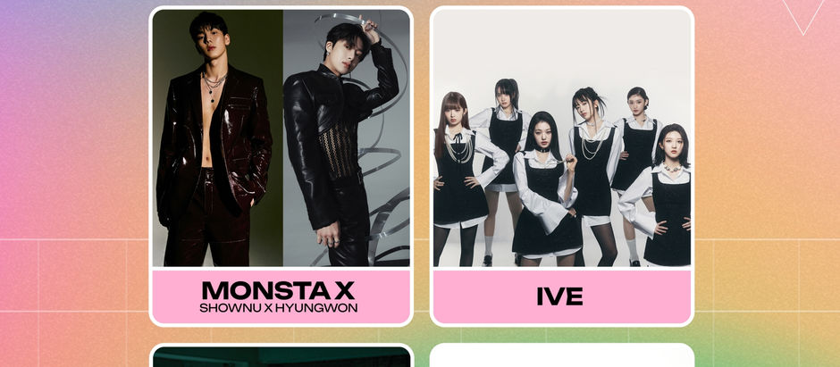 Shownu & Hyungwon MONSTA X, IVE, AB6IX, dan Kwon Eun Bi Akan Tampil Di Krazy K-Pop Super Concert