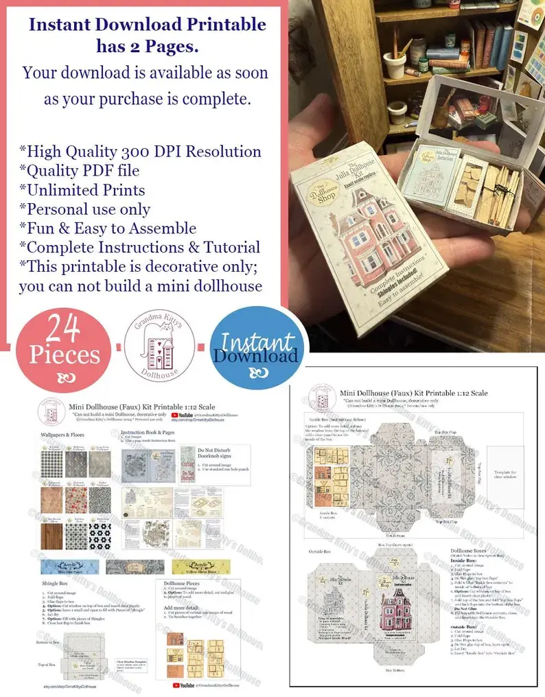 Thumbnail: Miniature Dollhouse Kit