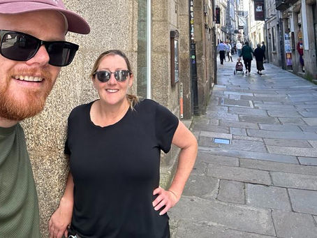 Ash and Mish on the Camino
