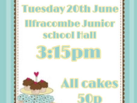 Bake sale Tuesday 20th June