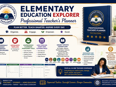Essential Lesson Note Templates for Kindergarten & Primary Teachers