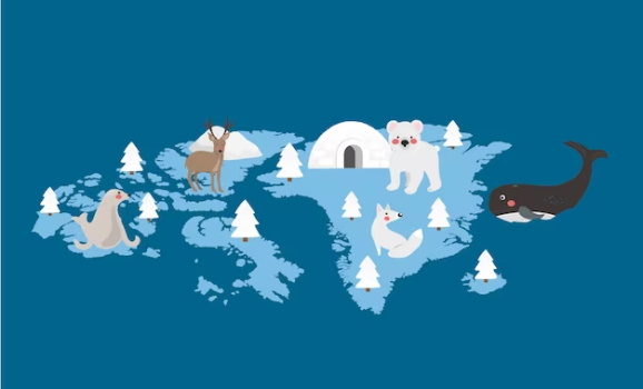 Continents Of The world - Map of Greenland