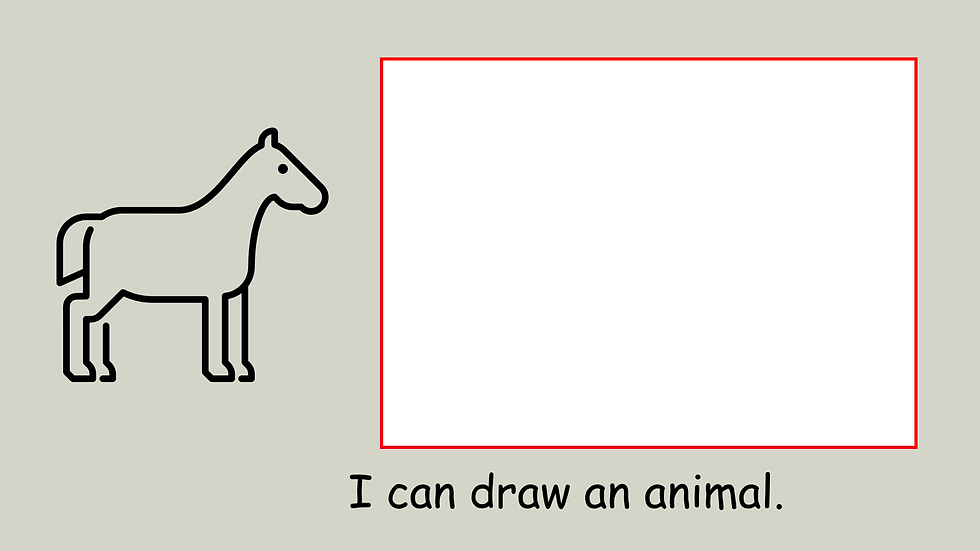 Drawing an animal