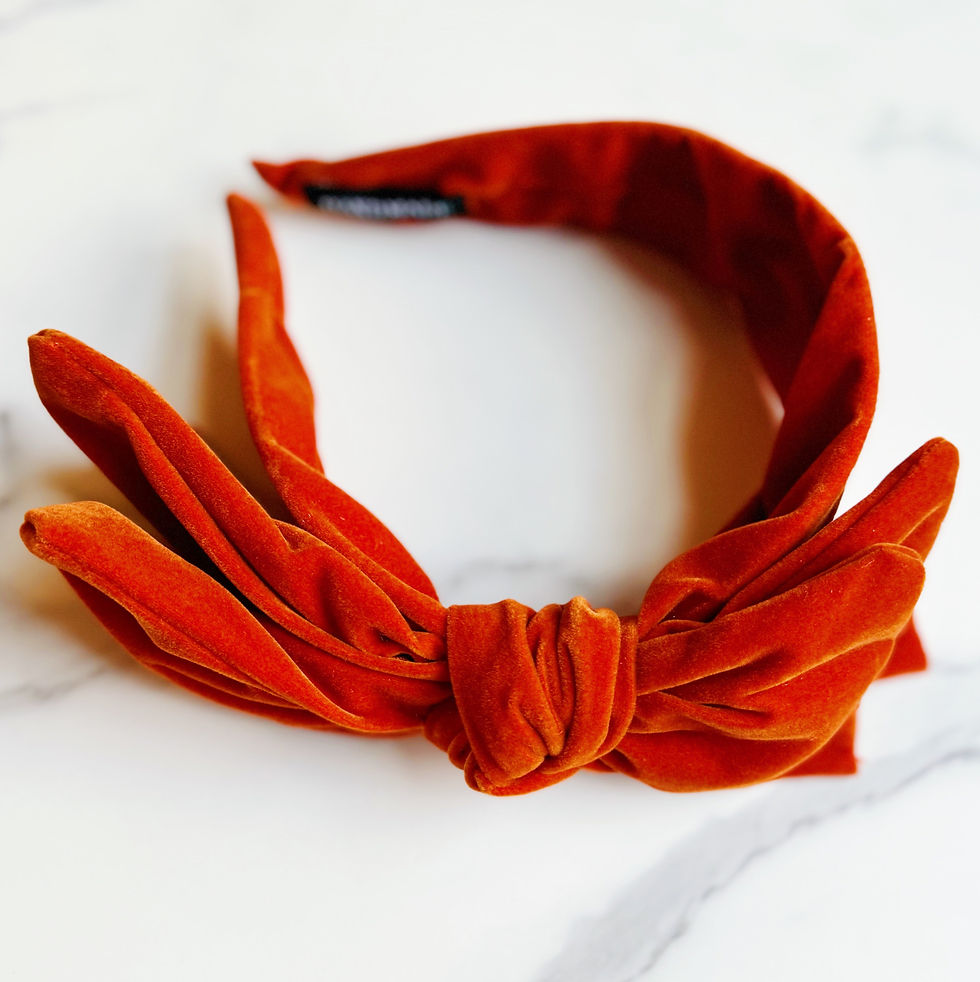 Thumbnail: Structured Velvet Bow Headband
