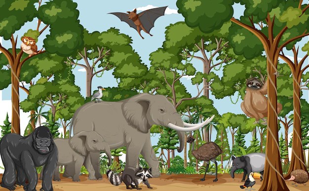Animals In The World. Different animals of the world.