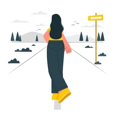 Free vector moving forward concept illustration