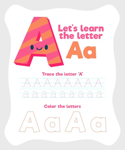 Letter A worksheet