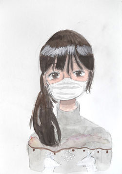 小学生・自画像