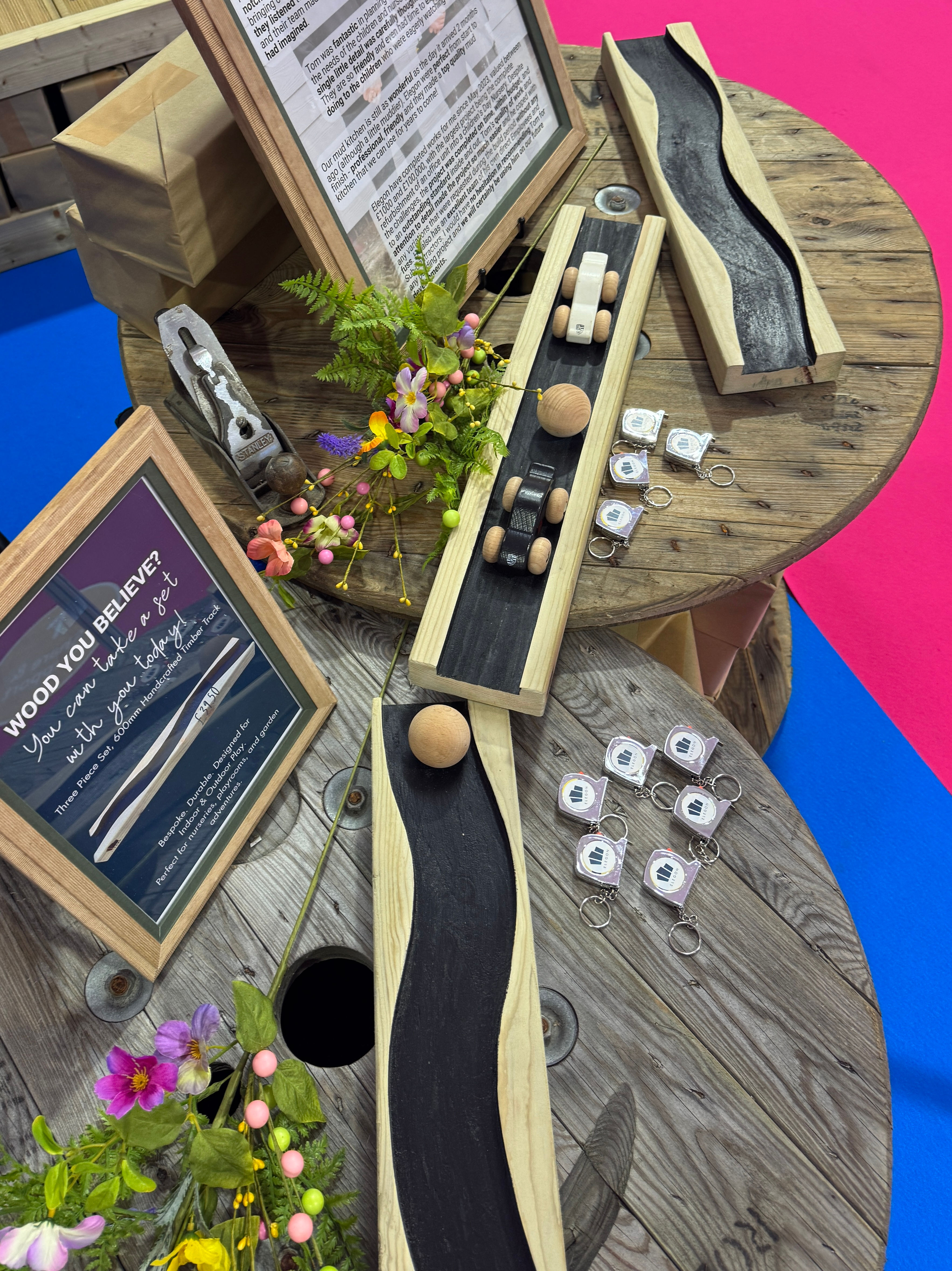 Wooden Tracks: 600mm Lengths, Set of 3