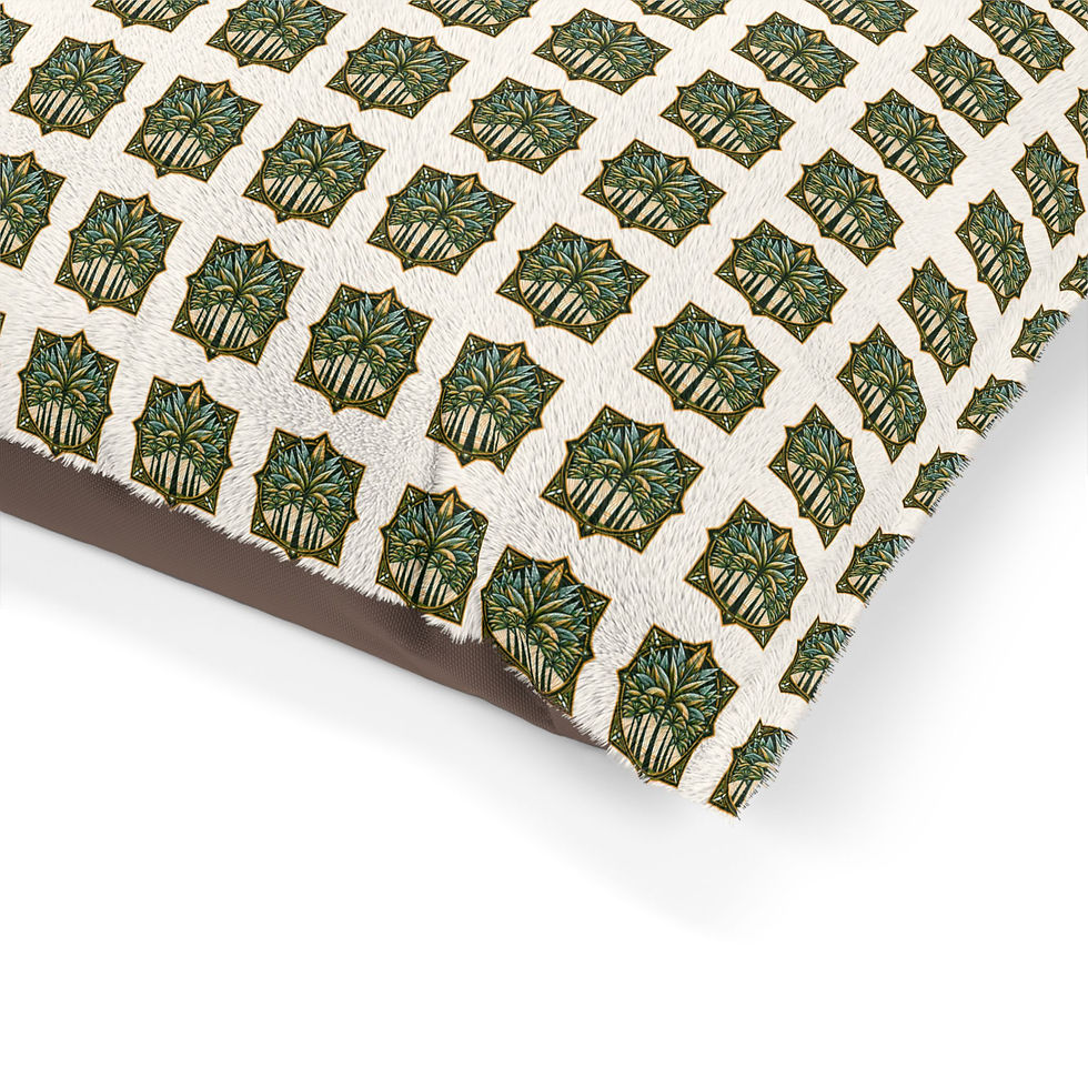 Miniature : Pet Bed, Deco Palm Trees, Green
