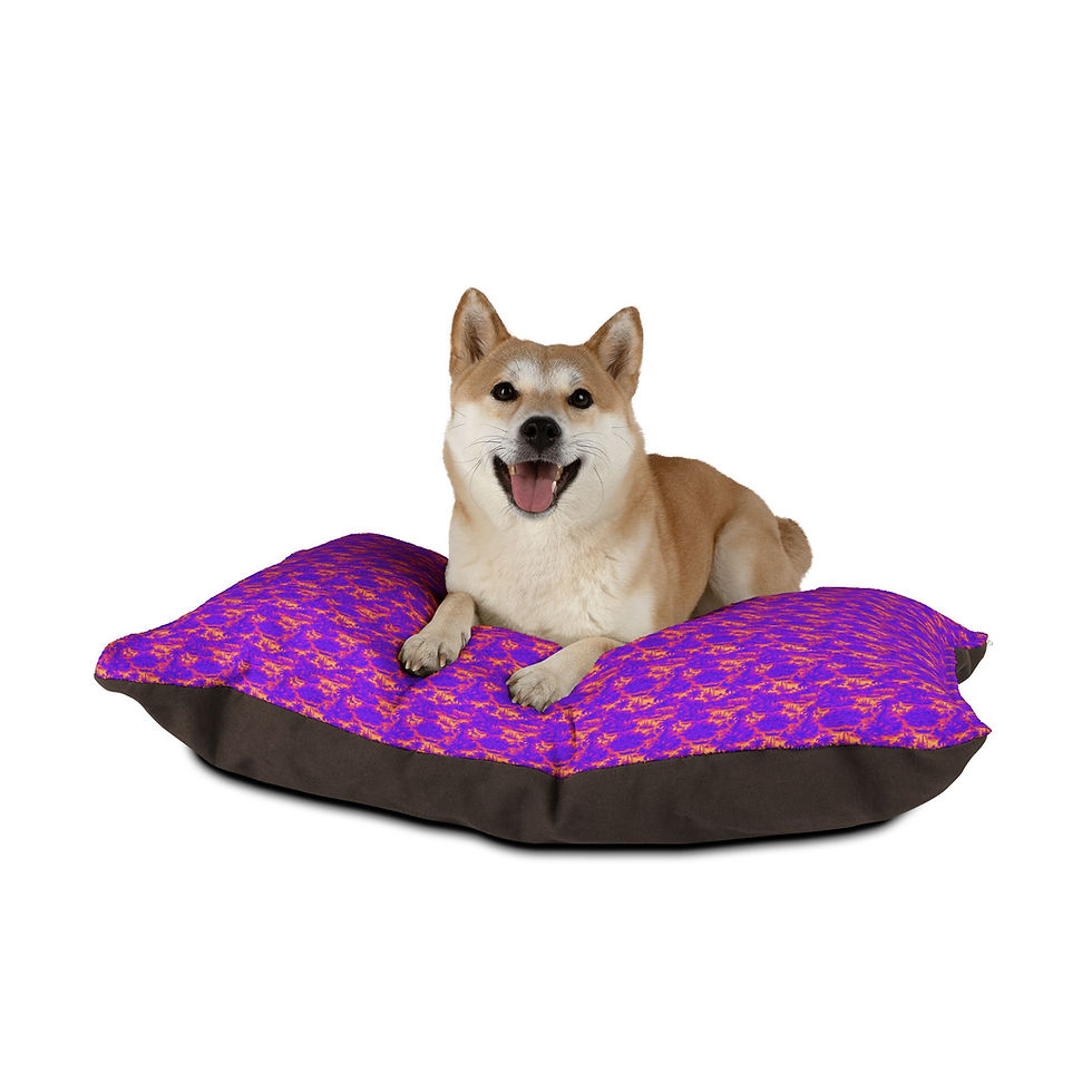 थंबनेल: Pet Bed - Crazy Cool Tropical Toile
