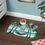 थंबनेल: Pet Food Mat (12x18), Live the Palm Life, teal