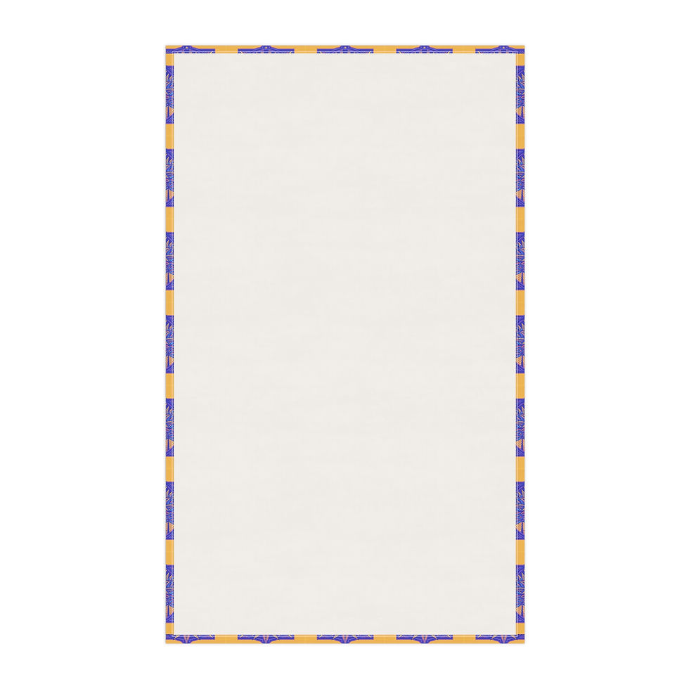 Miniatura: Tea Towels (cotton, poly) - Deco Palm Trees, Orange/Purple
