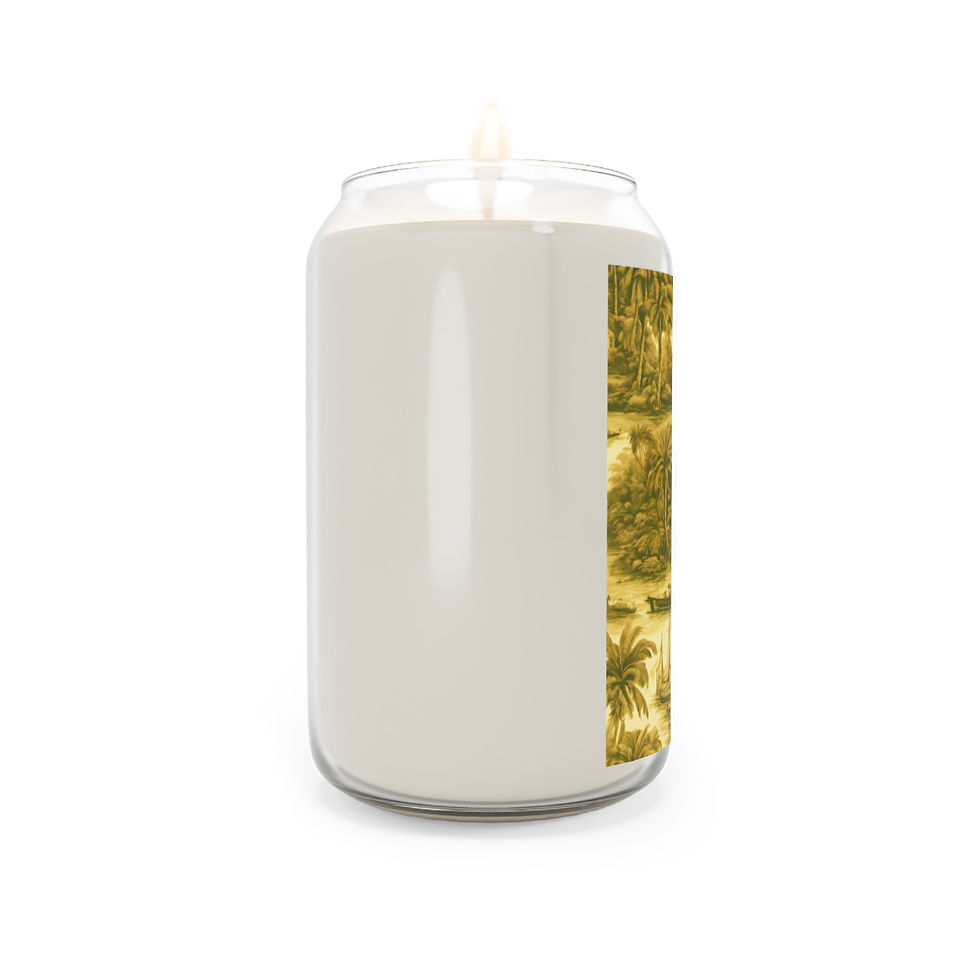 Miniaturbild: Scented Candle, 13.75oz - Tropical Toile, Gold