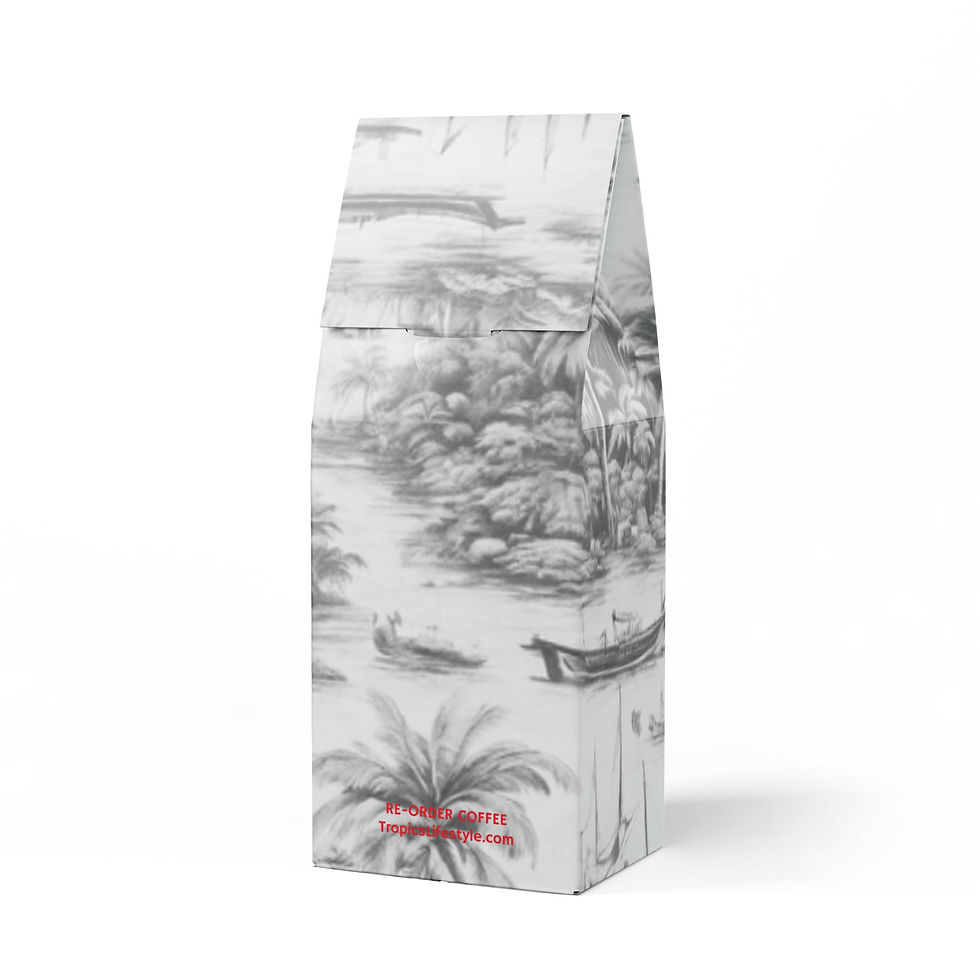 Thumbnail: High Lakes Coffee Blend (Light Roast), Tropical Toile #1